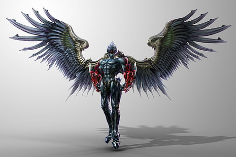 Spielplakat, Flügel, Tekken, Devil Jin, HD-Hintergrundbild HD wallpaper