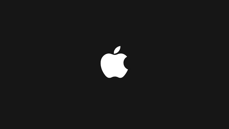 App storm, Apple, Mac, Symbol, Black, White, HD wallpaper