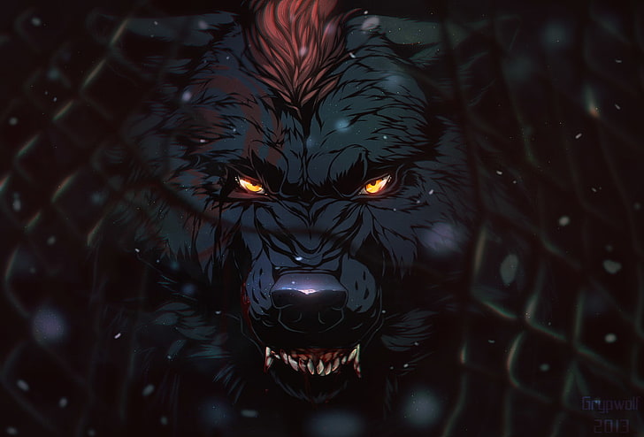 ศิลปะดิจิตอลหมาป่ามืด, วอลล์เปเปอร์ HD