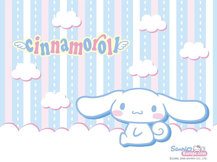 シナモロール雲甘いシナモロールアニメハローキティHDアート、雲、甘い、シナモロール、サンリオ、 HDデスクトップの壁紙