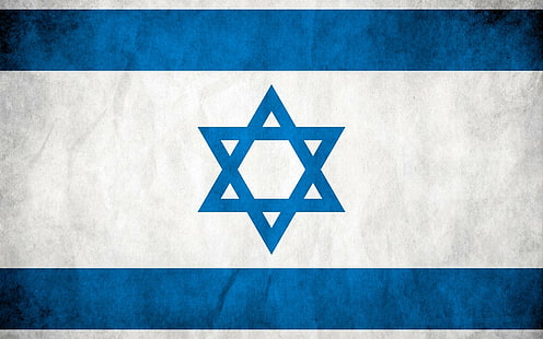 Флаг, Израиль, Звезда Давида, Символ, Текстура, HD обои HD wallpaper