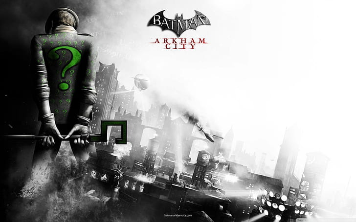 Batman Batman: Arkham City Riddler HD, video games, batman, city, arkham, riddler, HD wallpaper