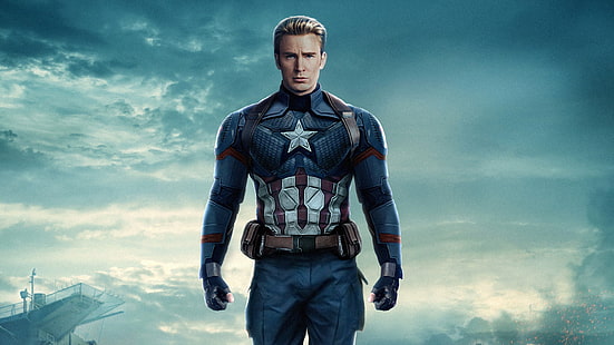 Капитан Америка, Крис Эванс, Стивен Роджерс, Мстители 4, HD обои HD wallpaper