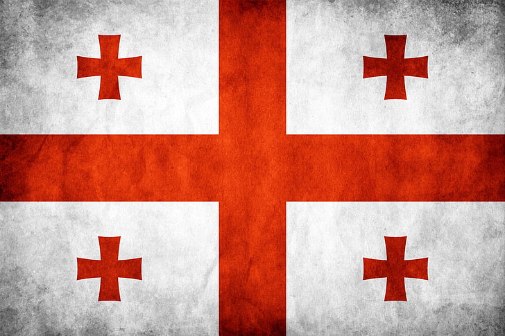Bandeiras, bandeira da Geórgia, HD papel de parede