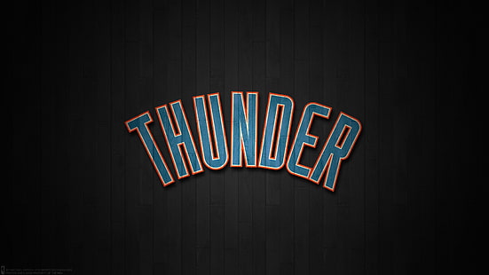 Esportes, Oklahoma City Thunder, Basquete, Emblema, NBA, HD papel de parede HD wallpaper