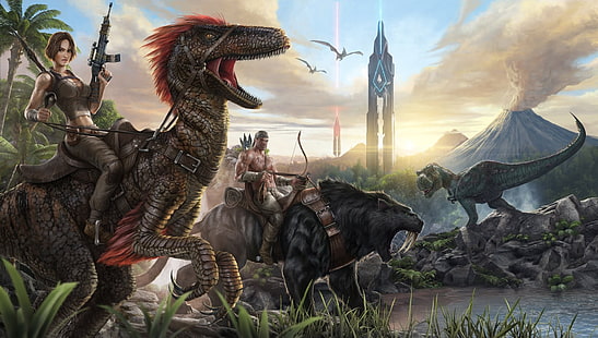 Sfondo digitale per giochi per PC, Ark: Survival Evolved, Helena Walker, Sfondo HD HD wallpaper
