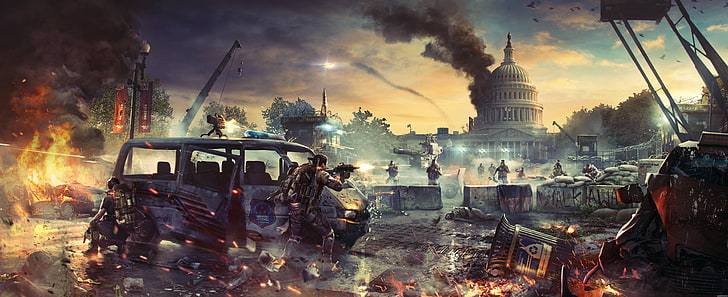 videospel, Tom Clancy's The Division 2, Tom Clancy's The Division, HD tapet