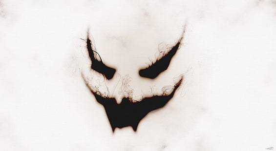 Ghostface, ilustracja z czarną maską, artystyczne, abstrakcyjne, dym, duch, upiorny, przerażający, Tapety HD HD wallpaper