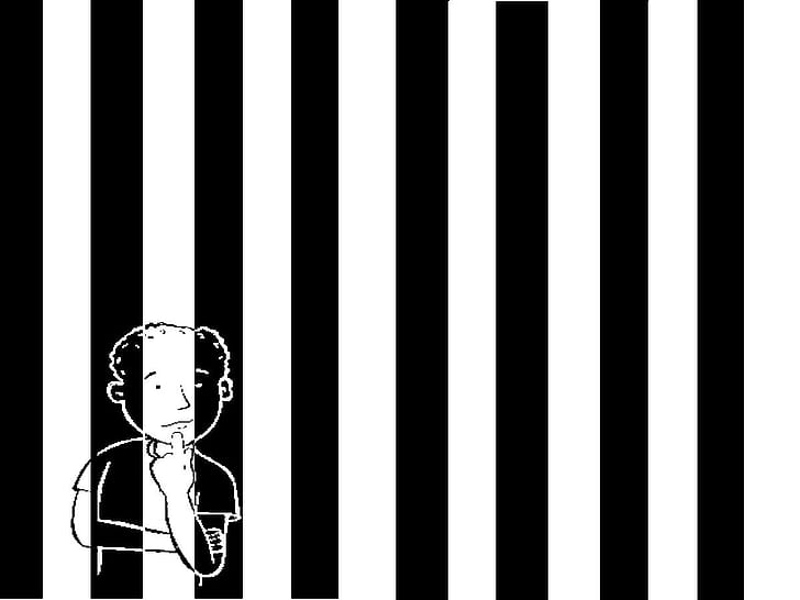 Black, White, Stripes, Monochrome, white and black stripes textile, black, white, stripes, monochrome, HD wallpaper