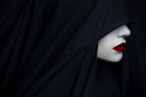Frauen, Modell, wegschauen, schwarz, HD-Hintergrundbild HD wallpaper