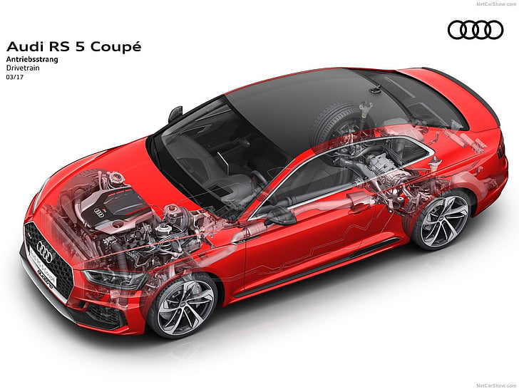 2017, Audi, Autos, Coupé, Cutaway, RS5, HD-Hintergrundbild