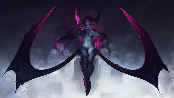 chest, the demon, art, League of Legends, evelynn, Riot Games, moba, Agony's Embrace, HD wallpaper