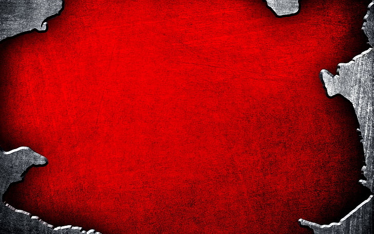 red base with gray border digital wallpaper, red, background, texture, metallic, edge, HD wallpaper