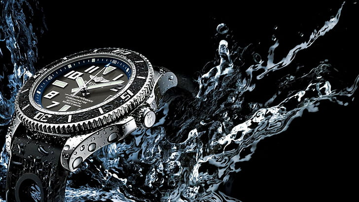 jam tangan, jam tangan mewah, Breitling, Wallpaper HD