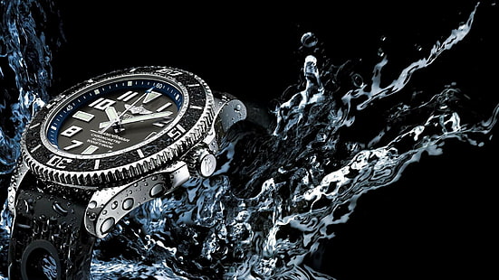 часовник, луксозни часовници, Breitling, HD тапет HD wallpaper