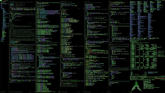 programming code text, untitled, Linux, Arch Linux, Unix, unixporn, command lines, HD wallpaper HD wallpaper