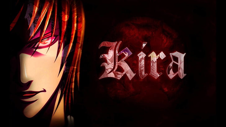 red-haired Kira anime character, Anime, Death Note, Kira (Death Note), Light Yagami, HD wallpaper