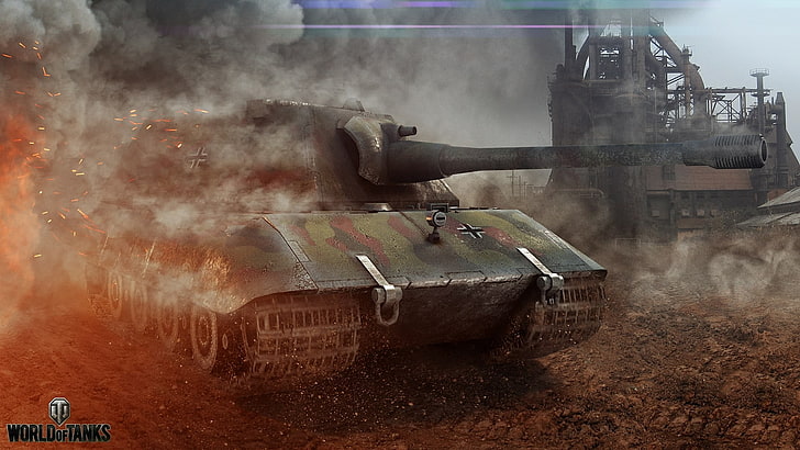 عالم الدبابات ، الدبابات ، المناورات ، ألعاب الفيديو ، إي 100، خلفية HD
