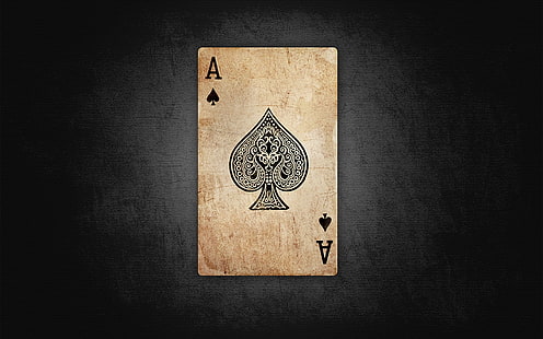 kartu-kartu video permainan as kartu as sekop latar belakang hitam 1680x1050 Seni Hitam HD Seni, kartu, Video Game, Wallpaper HD HD wallpaper