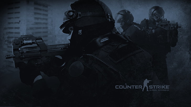 Fond d'écran de l'application de jeu Counter Strike, Counter-Strike, Counter-Strike: Global Offensive, jeux vidéo, dark, arme, Fond d'écran HD