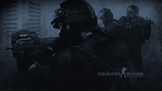 Papel de parede de aplicativo de jogo Counter Strike, Counter-Strike, Counter-Strike: Global Offensive, videogame, escuro, arma, HD papel de parede HD wallpaper