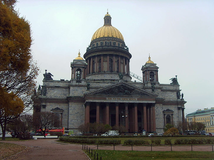 russia, saint isaacs cathedral, saint petersburg, isaakievskij sobor, rossiya, sankt peterburg, HD wallpaper