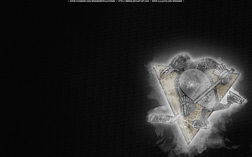 Hockey, pingüinos de Pittsburgh, emblema, logotipo, NHL, Fondo de pantalla HD HD wallpaper