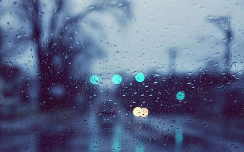 облака, дождь, дождь, грустно, капли воды, HD обои HD wallpaper