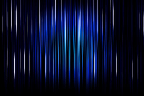 Stripes, Vertical, Blue, Dark background, Black, 4K, HD wallpaper HD wallpaper