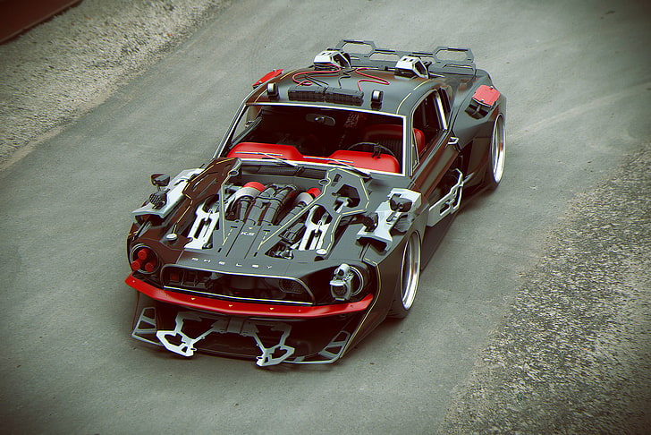 coche deportivo negro, coche, máquina, Shelby GT, Khyzyl Saleem, Fondo de pantalla HD