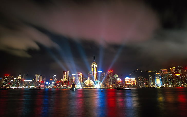 Cityscape, Hong Kong, HD masaüstü duvar kağıdı