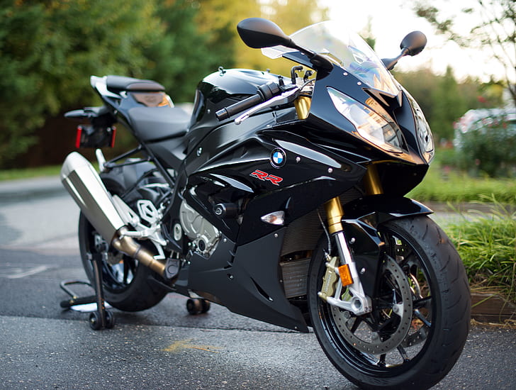 bmw s1000rr, bmw, bike, sports, motorcycle, black, HD wallpaper