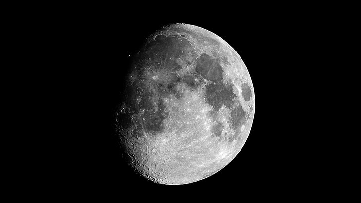 Луна 2560x1440 Космические Луны HD Art, Луна, HD обои