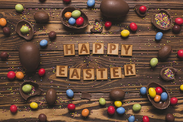 Holiday, Easter, Candy, Chocolate, Happy Easter, Still Life, Sweets, HD wallpaper