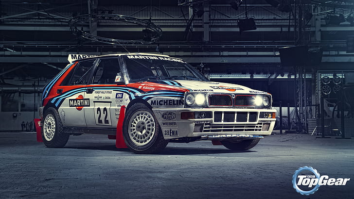 Top Gear, Lancia, Delta, Martini Racing, Integrale, Wallpaper HD