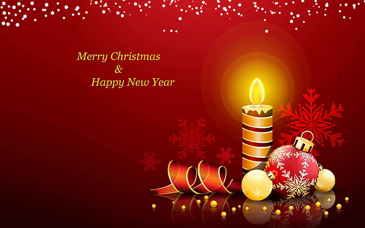 Весела Коледа и честита Нова година Поздравителна картичка Съобщения за празнични картички за клиенти, HD тапет