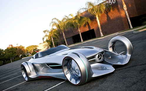 Mercedes Benz Silver Arrow Concept, cinza mercedes benz sports car, conceito, mercedes, benz, prata, seta, carros, mercedes benz, HD papel de parede HD wallpaper