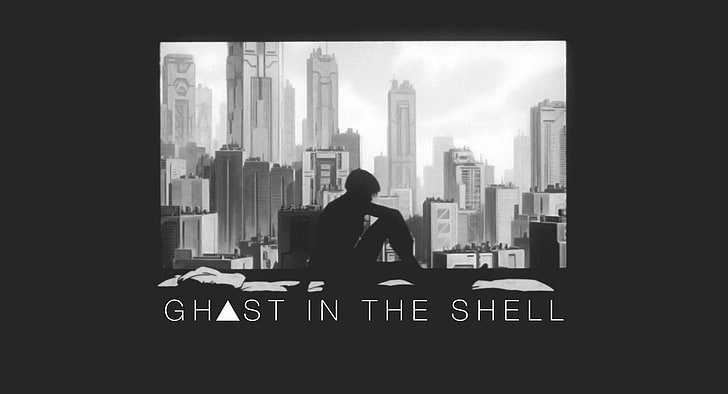 Fond d'écran de Ghost in the Shell, Ghost in the Shell, Kusanagi Motoko, minimalisme, capture d'écran, Fond d'écran HD