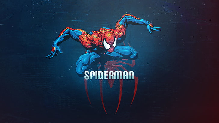 Tapeta Spiderman, Spider-Man, superbohater, Marvel Comics, komiksy, grafika, Tapety HD
