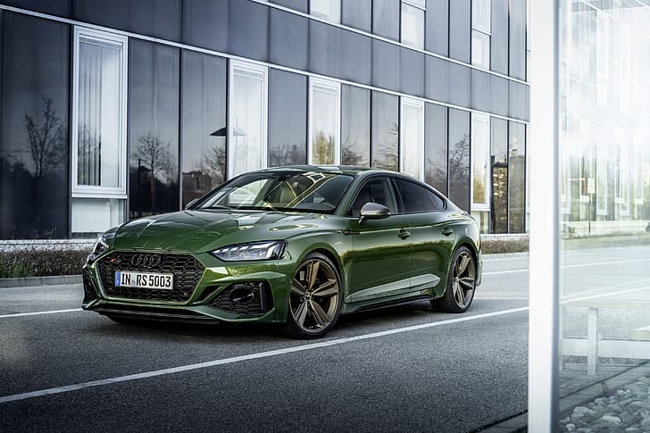 Audi, Straße, Gebäude, RS 5, 2020, RS5 Sportback, HD-Hintergrundbild