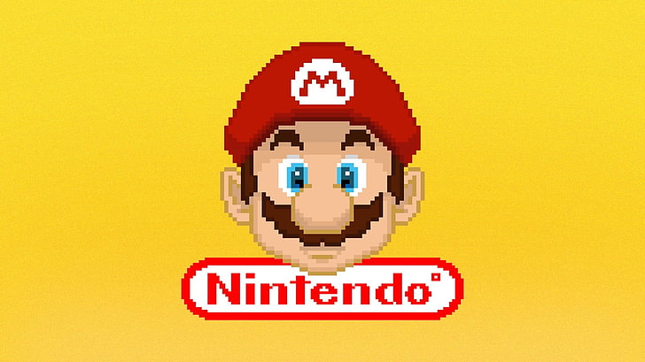 Logo Nintendo Super Mario, Mario Bros., Mario Kart, Mario Party, Nintendo, jeux rétro, jeux vidéo, Nintendo 64, Fond d'écran HD