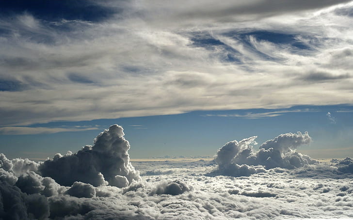 sky clouds beyond the clouds nature photography, HD wallpaper