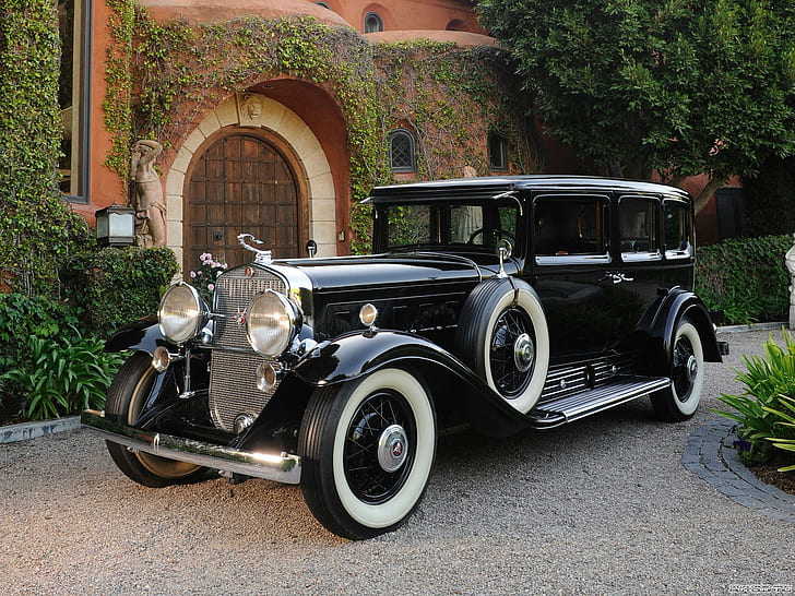 '30 Caddy, седан, 1930, cadillac, класически, императорски, caddy, античен, fleetwood, брониран, автомобили, HD тапет