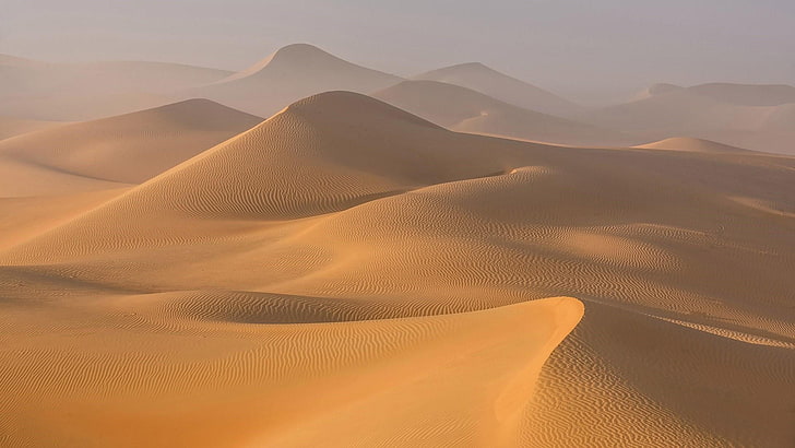 gosok al khali, gurun, bukit pasir, bukit pasir, pasir, Wallpaper HD