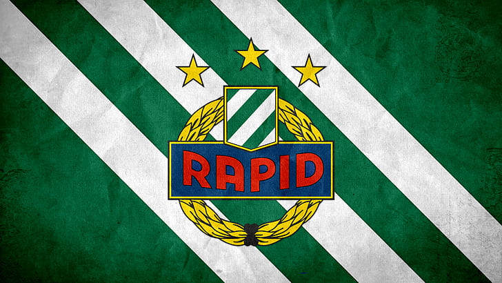 Sepak Bola, SK Rapid Wien, Emblem, Logo, Wallpaper HD