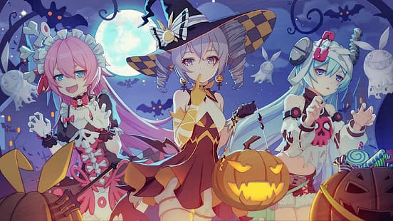  Halloween, Honkai Impact, Honkai Impact 3rd, Jack O' Lantern, HD wallpaper HD wallpaper