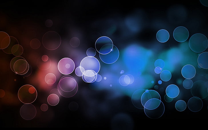 multicolored bokeh photography, abstract, HD wallpaper