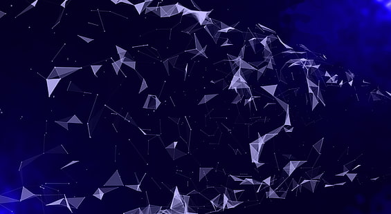 Plexus Tube Monster, черно-бели тапети, Artistic, Abstract, plexus, HD тапет HD wallpaper