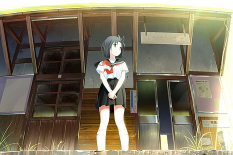 original characters, schoolgirl uniform, schoolgirl, HD wallpaper HD wallpaper
