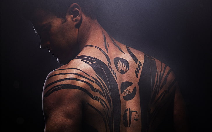 Divergent 2014 Movie HD Desktop Wallpaper 14, men's black body tattoos, HD wallpaper
